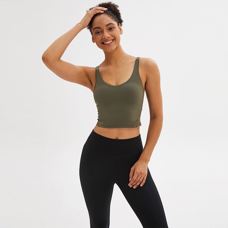 Can Wear Underwear Sports Tops Women'S Yoga Clothes