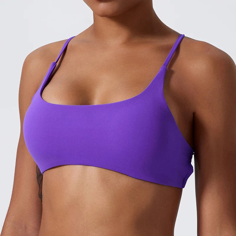 Super Soft Fabric Sexy Sports Bra Gym Top