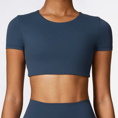 Female Fitness Yoga Crop Tops