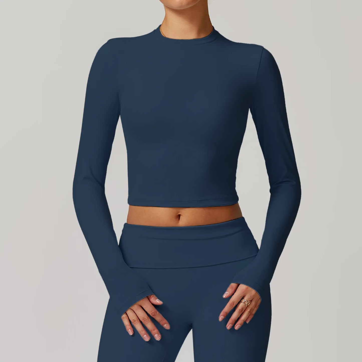 Long Sleeve Yoga Top  Casual Running T-shirt Gym