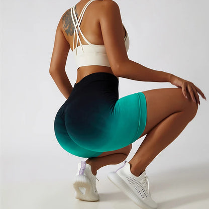 Summer Seamless High Waist Yoga Shorts